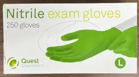 47743 QUEST Diagnostics Nitrile Exam Pack Gloves