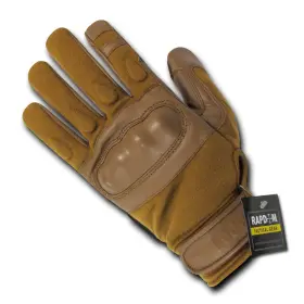 B00DPI9MDA RAPDOM Tactical Nomex Knuckle Gloves Coyote