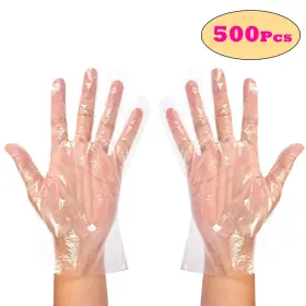 CV7958 RAPIDROO-SHOP Disposable Gloves Transparent Latex Food