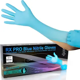 711181404470 RAXWELL Nitrile Disposable Gloves Latex Cuff
