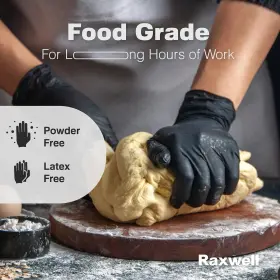 850048437159 RAXWELL Latex Disposable Gloves Mil Nitrile #3