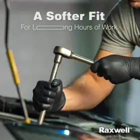 850048437258 RAXWELL Disposable Gloves Latex Mil Nitrile #3