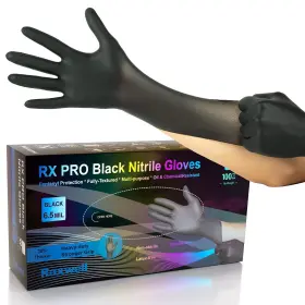 850048437258 RAXWELL Disposable Gloves Latex Mil Nitrile