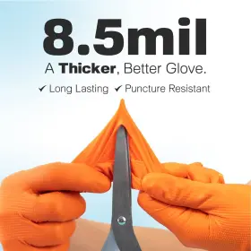 850048437463 RAXWELL Nitrile Gloves Mil Diamond Texture Grip #2