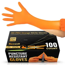 850048437463 RAXWELL Nitrile Gloves Mil Diamond Texture Grip
