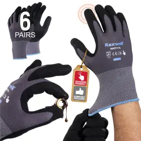 B0DQ4STBG4 RAXWELL Gloves Microfoam Nitrile Coated Firm Grip