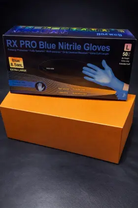 RXJ0003 RAXWELL Rx Pro Nitrile Gloves Powder Box