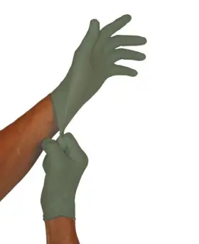 40-0890 RESCUE ESSENTIALS Defender Drab Nitrile Gloves Box