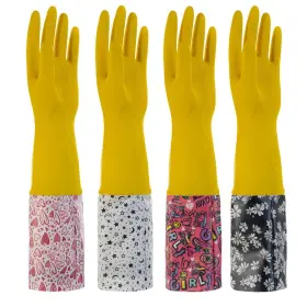 634562825865 ROYIPAI Rubber Gloves Waterproof Household