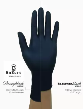 859865005657 SAF-CARE Ensure Derma Nitrile Exam Gloves Cuff #2