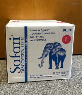84228-N-PF SAFARI Gloves Nitrile Examination Golves
