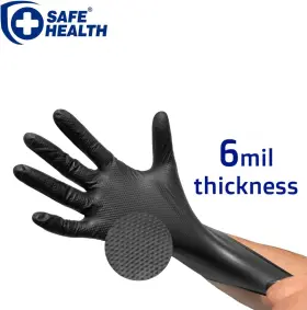 313112075072 SAFE HEALTH Nitrile Disposable Gloves Mil #3