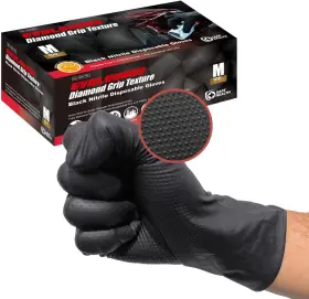 705353966408 SAFE HEALTH Nitrile Disposable Gloves Mil