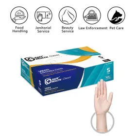 712832881097 SAFE HEALTH Disposable Gloves Food Latex Powder #2