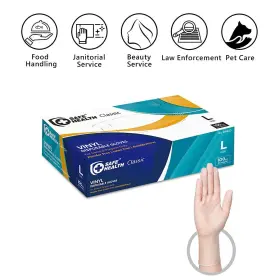 712832881110 SAFE HEALTH Disposable Gloves Food Latex Powder #2