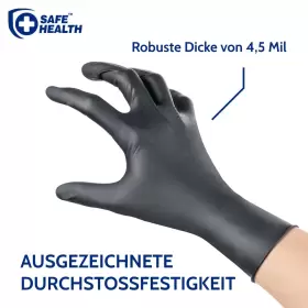 712832885088 SAFE HEALTH Nitrile Disposable Gloves Mil Box #2