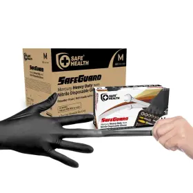 712832885125 SAFE HEALTH Nitrile Disposable Gloves Mil