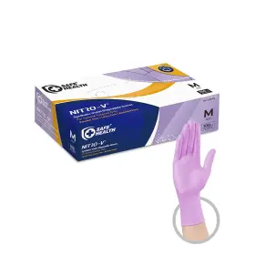 712832886832 SAFE HEALTH Nitro Nitile Synthetic Violet Gloves