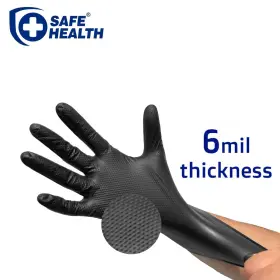 712832887778 SAFE HEALTH Diamond Grip Nitrile Disposable #3