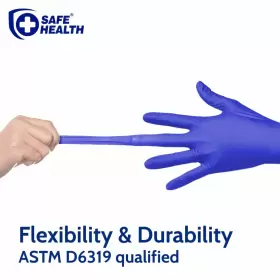712832889932 SAFE HEALTH Nitrile Disposable Gloves Mil Latex #3