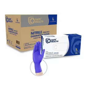 712832889932 SAFE HEALTH Nitrile Disposable Gloves Mil Latex