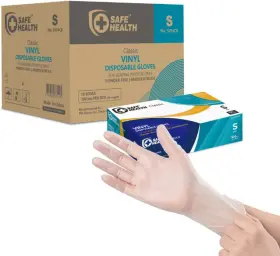 744110692709 SAFE HEALTH Disposable Gloves Food Latex Powder
