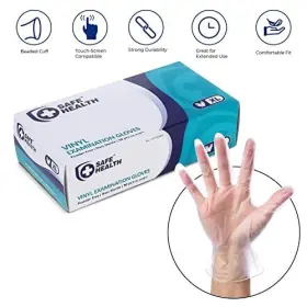 889526407803 SAFE HEALTH Exam Glovess Mil Medical Disposable #2