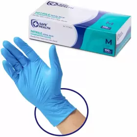 889526416591 SAFE HEALTH Nitrile Exam Gloves Mil Pow