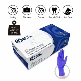 HU-XI-58 SAFE HEALTH Nitrile Disposable Gloves Mil Latex #2