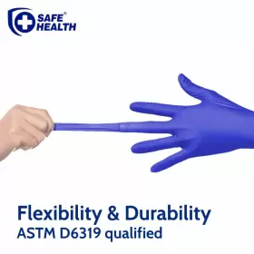 HU-XI-58 SAFE HEALTH Nitrile Disposable Gloves Mil Latex #3