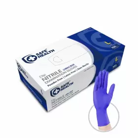 HU-XI-58 SAFE HEALTH Nitrile Disposable Gloves Mil Latex