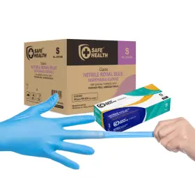 SNF3BB-CS-S SAFE HEALTH Nitrile Disposable Gloves Mil Indust