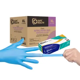 SNF3BE-CS-XL SAFE HEALTH Nitrile Disposable Gloves Latex