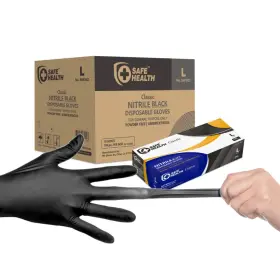SNF3KD-CS-L SAFE HEALTH Nitrile Disposable Gloves Mil