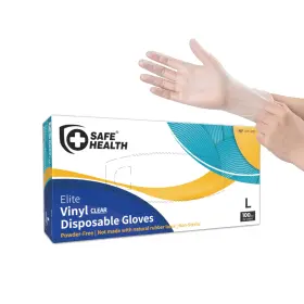 SVIV-0007-BX-L SAFE HEALTH Disposable Gloves Food Latex Po