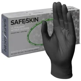 49776 SAFESKIN Disposable Nitrile Gloves Ultralight Mil