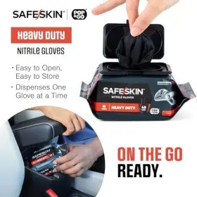 680651483706 SAFESKIN Nitrile Disposable Gloves Pack Powder #3