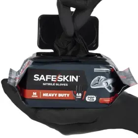 680651483706 SAFESKIN Nitrile Disposable Gloves Pack Powder