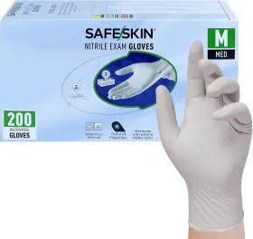 744759058881 SAFESKIN Nitrile Exam Gloves Disposable Mil