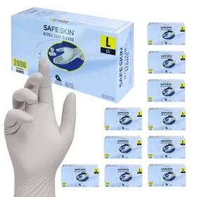 B0FC4432ZL SAFESKIN Nitrile Exam Gloves Powder Medical Dental