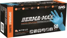 1188T49BX SAFETY CORP Derma Powder Nitrile Disposable Glove #3