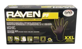 SSS66518CT SAFETY Raven Mil Nitrile Disposable Gloves Pac #2
