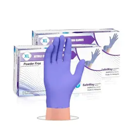 SW-NG400-XL SAFEWAY Disposable Nitrile Gloves Pack Powder