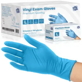 SW-VNB-BL-LG1000FBA SAFEWAY Nitrile Blended Disposable Gloves