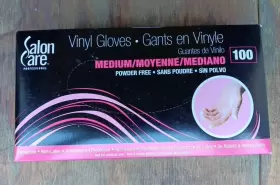 033102880343 SALON CARE Powder Gloves Disposable Box Latex