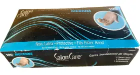 584004 SALON CARE Transparent Gloves Latex #2