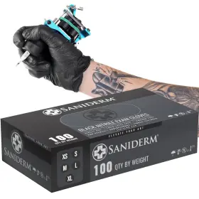 850004625774 SANIDERM Nitrile Tattoo Gloves Box Mil Powder