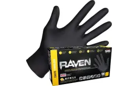 641125355899 SAS Safety Raven Powder Disposable Nitrile Mil #2
