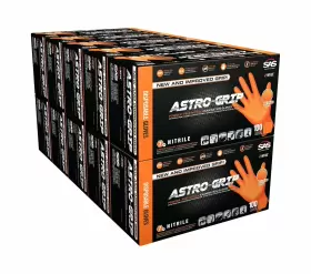 66474 SAS Astro Grip Powder Exam Nitrile Disposable Gloves