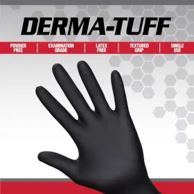 66589CA SAS Derma Tuff Powder Nitrile Disposable Gloves #3
